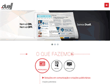 Tablet Screenshot of duall.com.br